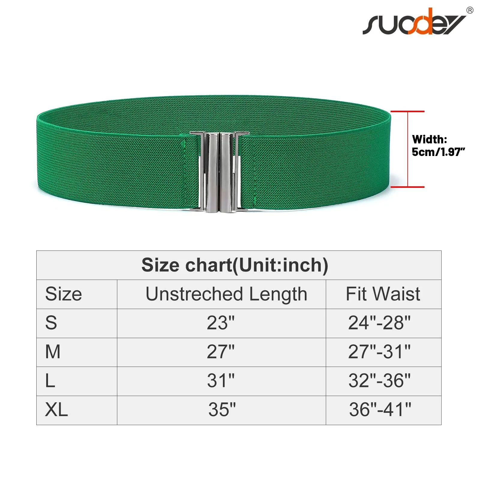 JASGOOD Women's Elastic Wide Dress Belt Retro Stretchy Waist Belt