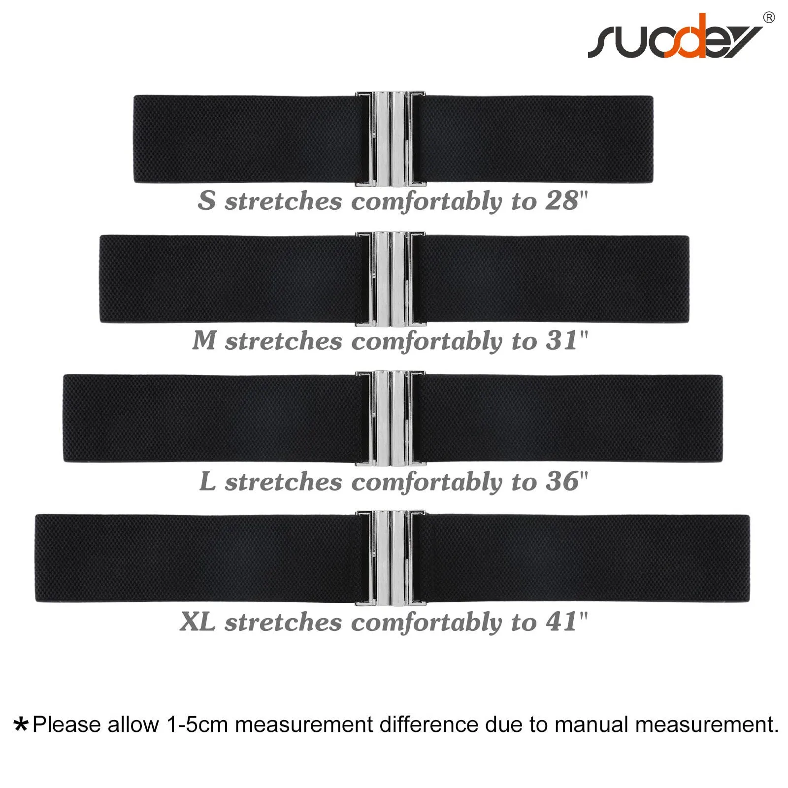 JASGOOD Women's Elastic Wide Dress Belt Retro Stretchy Waist Belt
