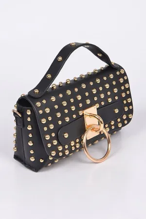JASMIN STUDDED CLUTCH