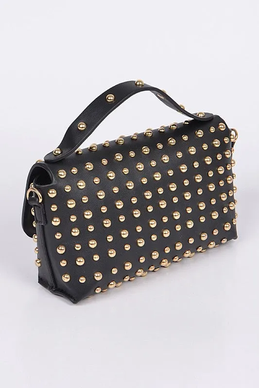 JASMIN STUDDED CLUTCH