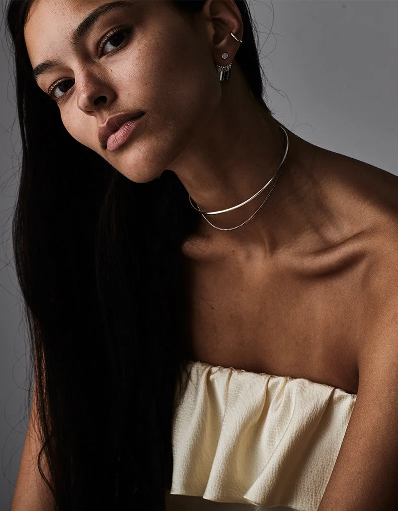Jenny Bird Rill Choker in High Polish Silver