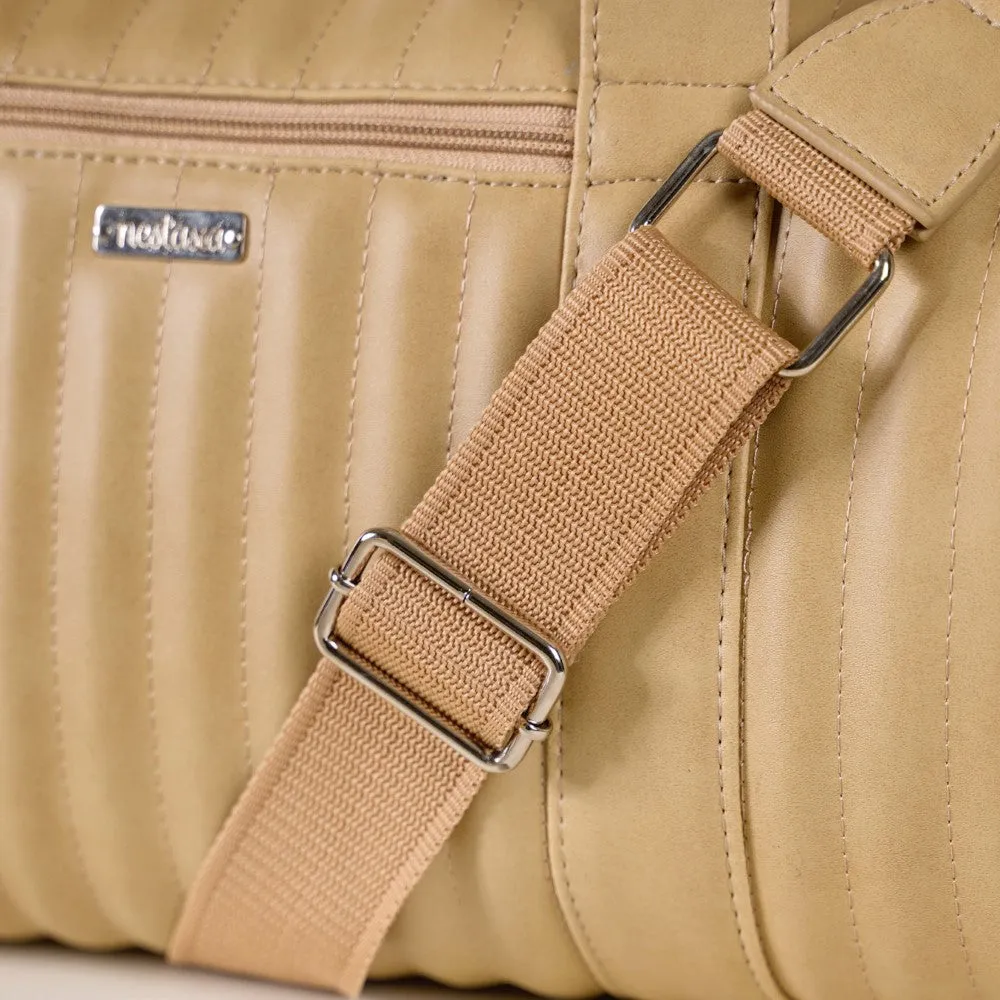 Jet-Setter Duffel Bag Beige Set Of 2