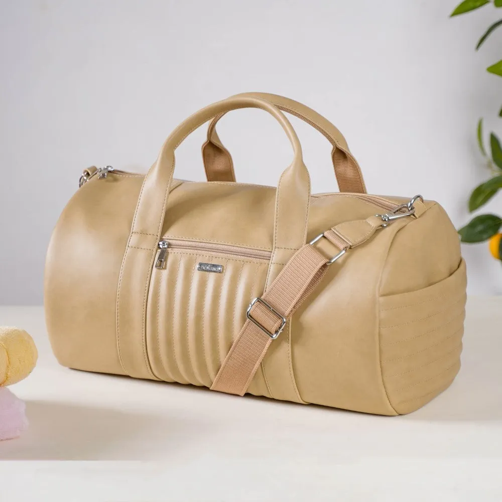 Jet-Setter Duffel Bag Beige Set Of 2
