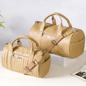 Jet-Setter Duffel Bag Beige Set Of 2