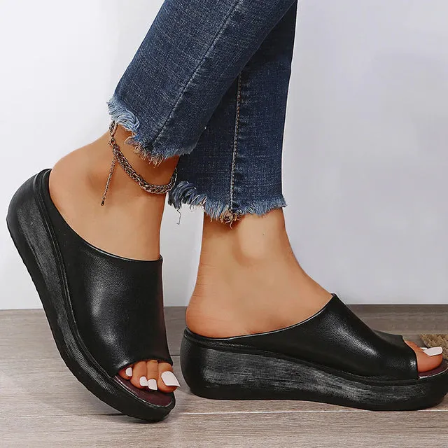 JULIA - Orthopädische Frauen Peep Toe Sandalen