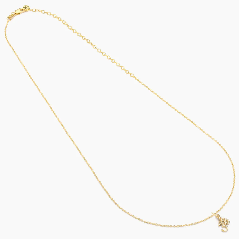 Just Breathe Om Symbol Pendant Necklace