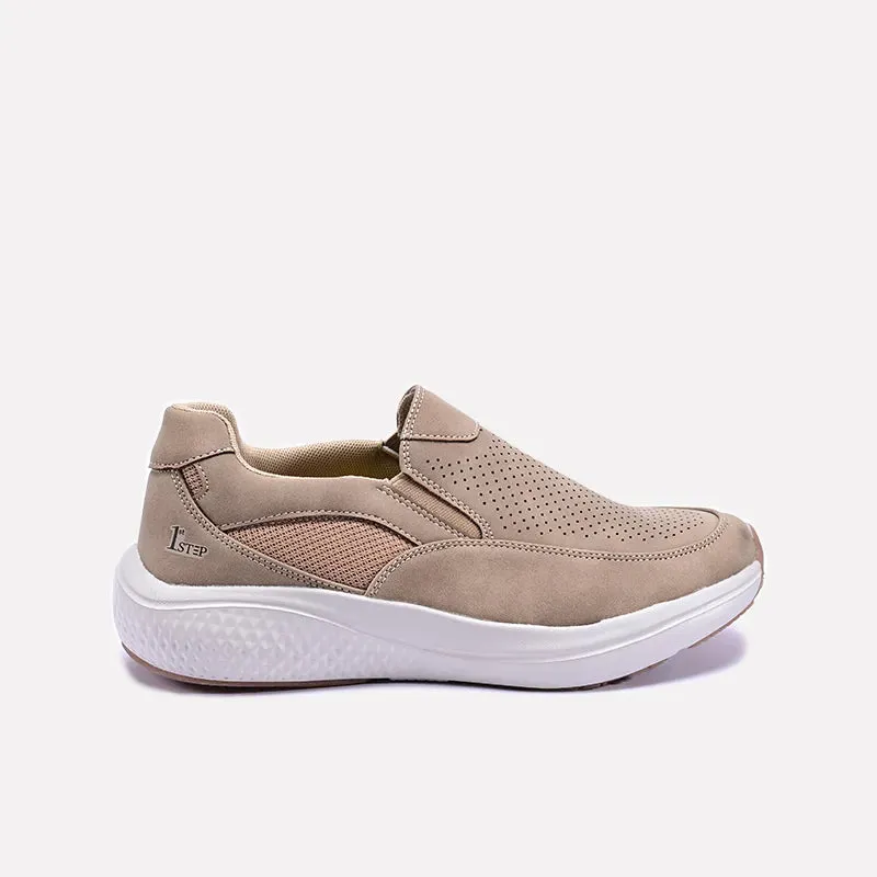 Kinetic Khaki Slip On Sneakers 0120494