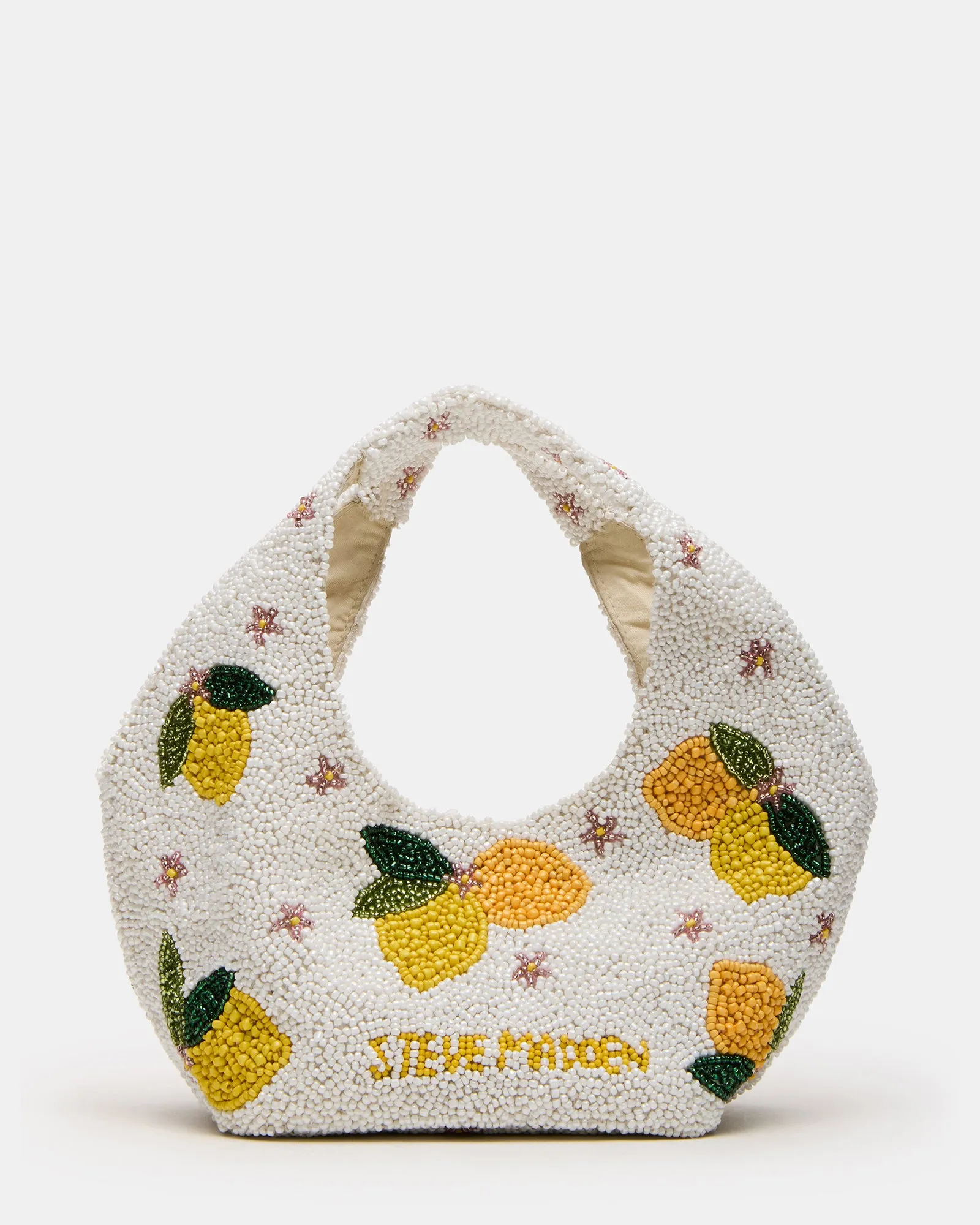 KINSLEY BEADED BAG LEMON