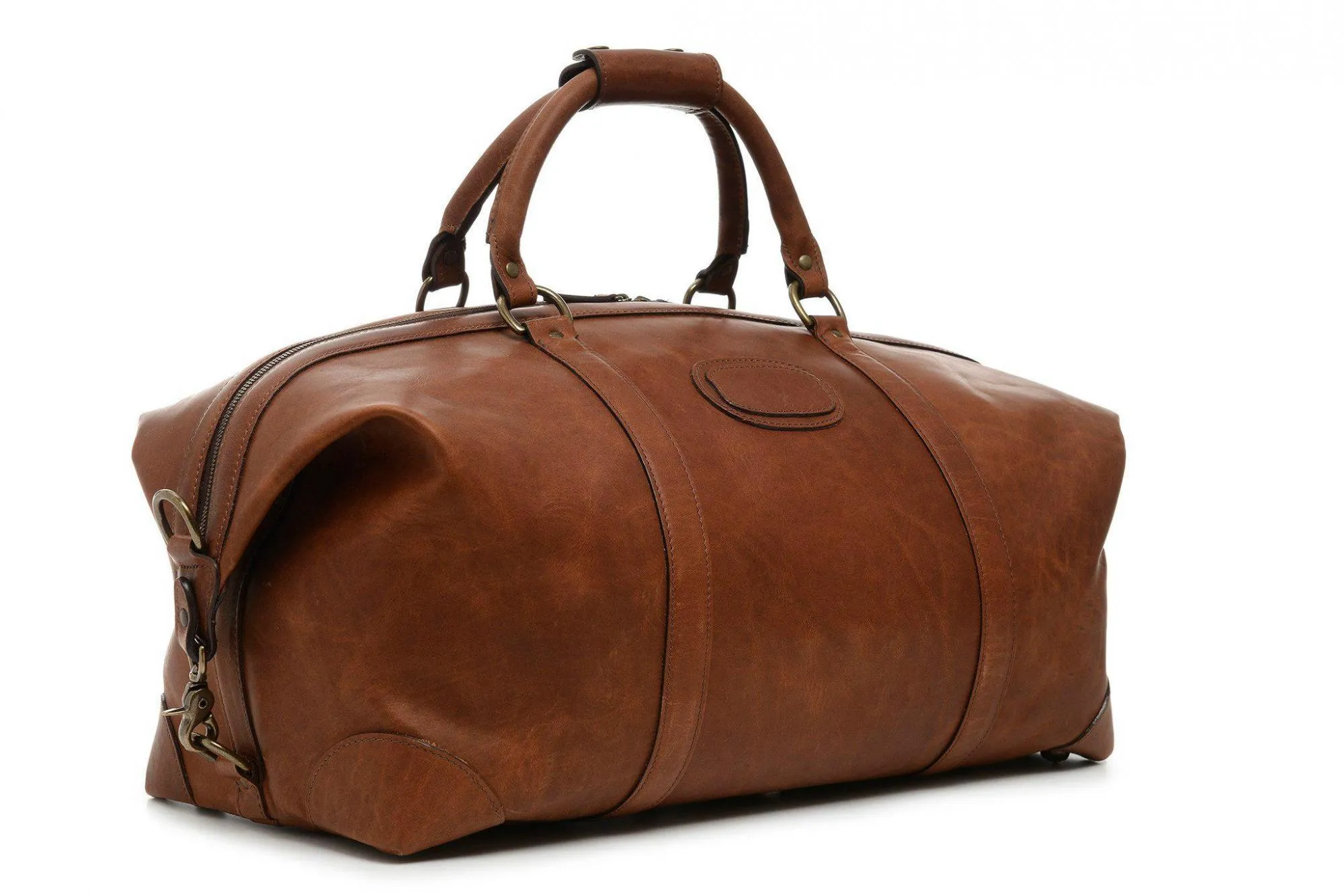 Korchmar Lux Twain Pull Leather Weekender