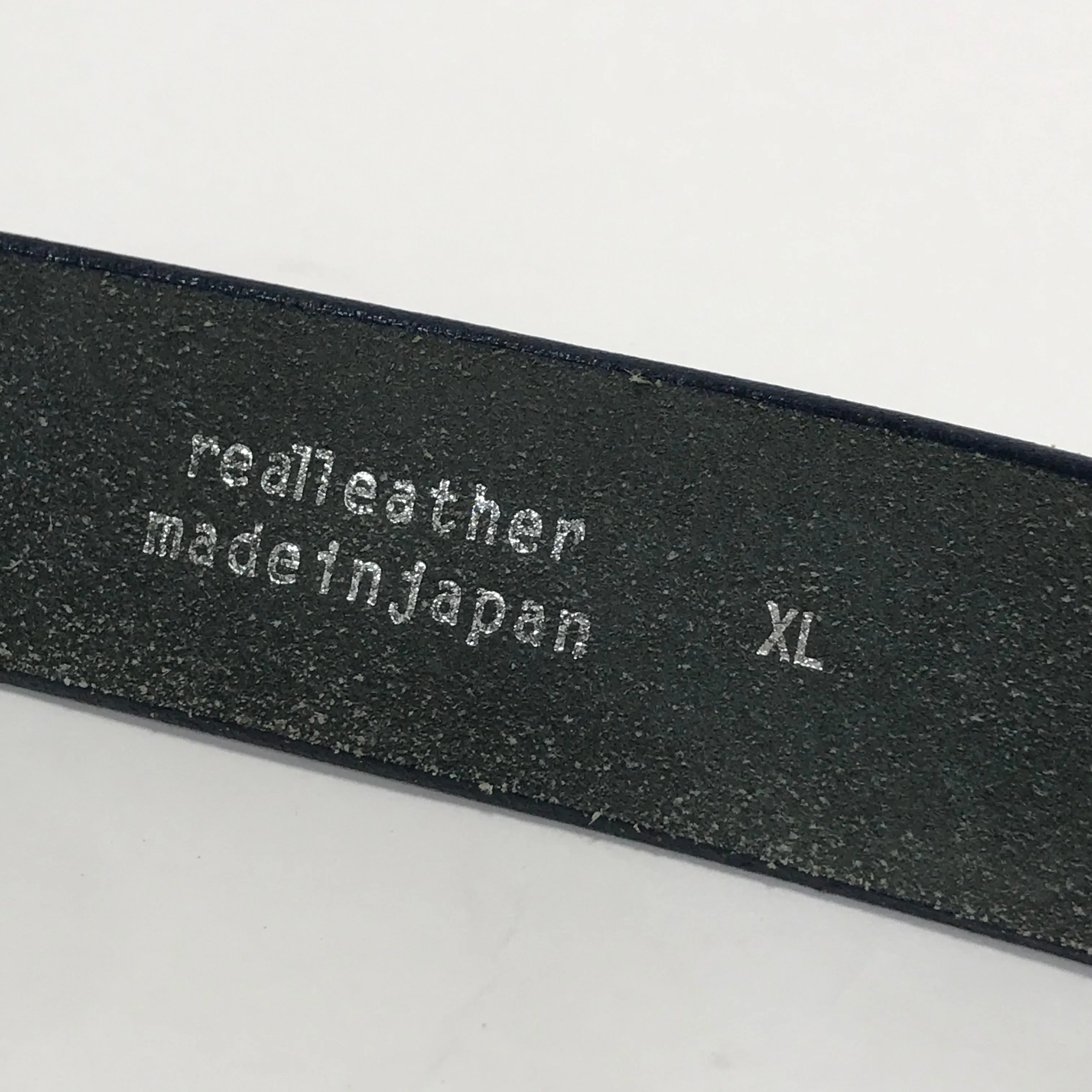[L] A Bathing Ape Bape 3D Logo Metal / Leather Belt