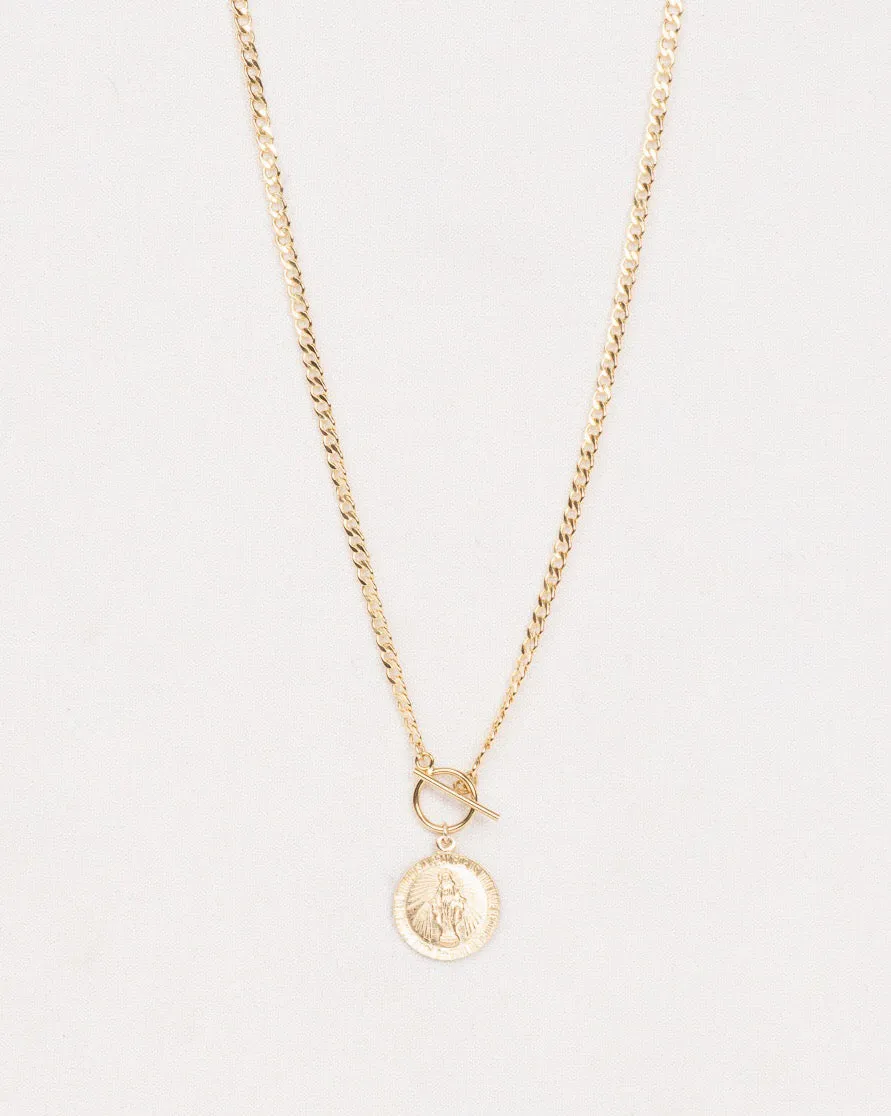 La Virgen Choker, Gold Filled