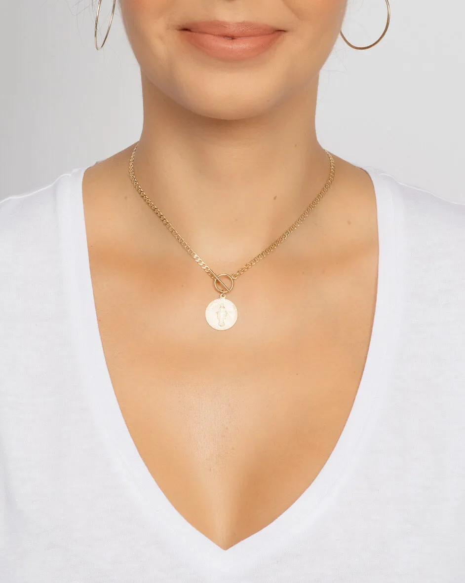 La Virgen Choker, Gold Filled
