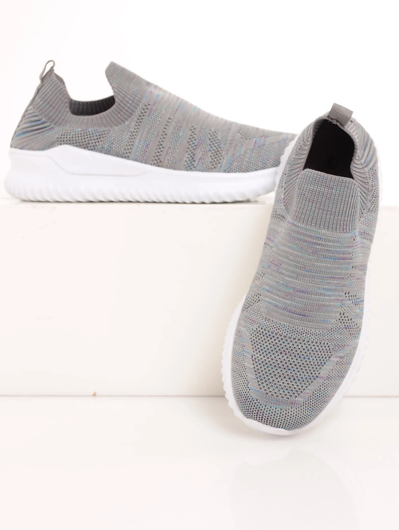 Ladies Slip-On Sneaker - Blue