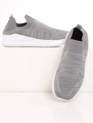 Ladies Slip-On Sneaker - Blue