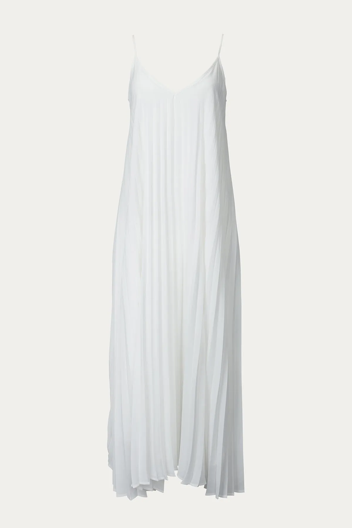 LAMU PLEATED CHIFFON MAXI DRESS