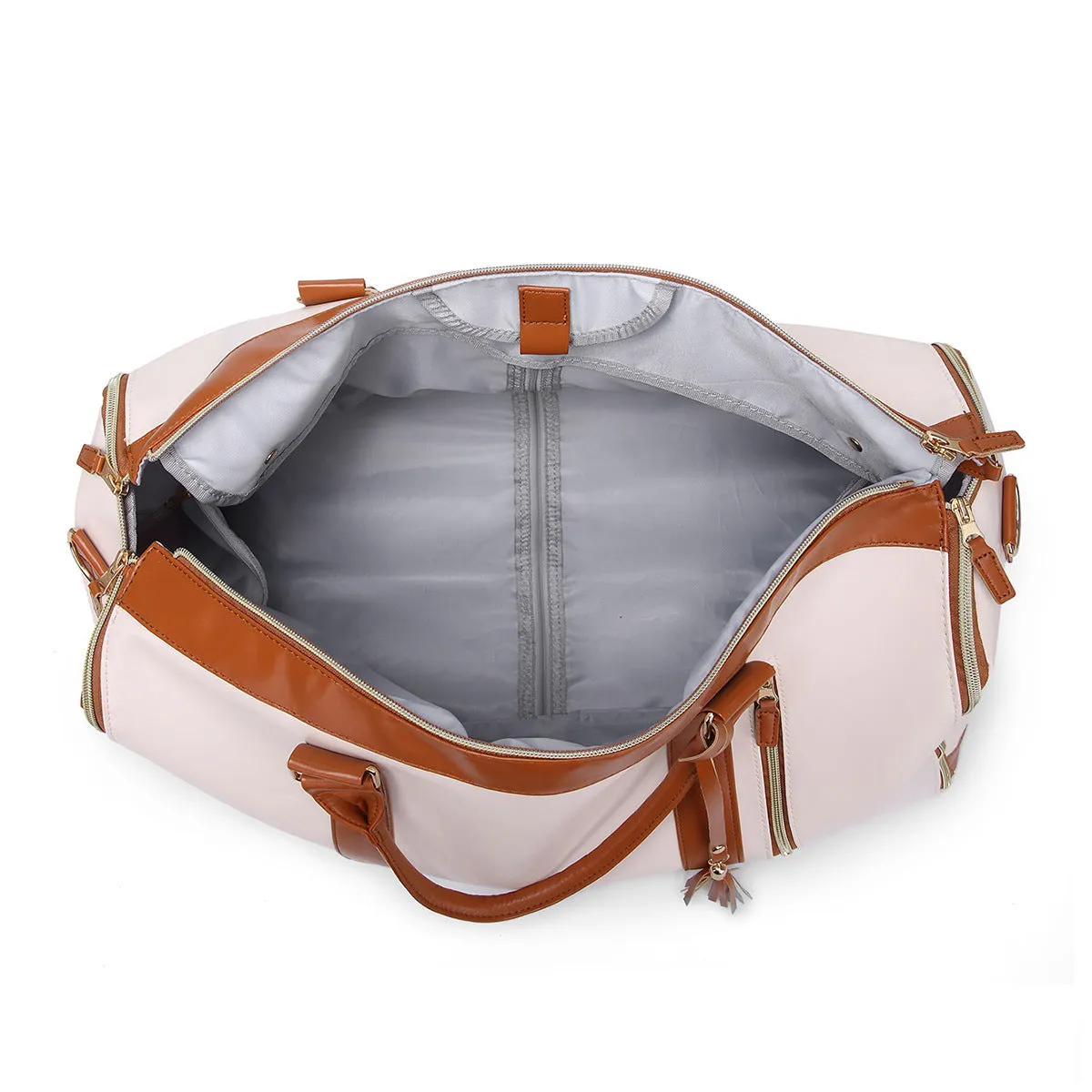 Large Capacity PU Leather Carry-On Bag