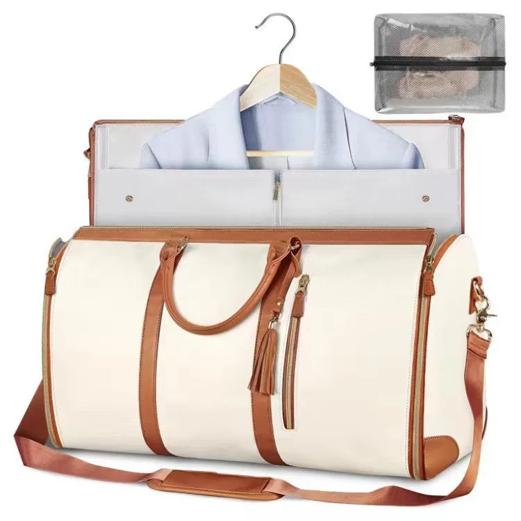 Large Capacity PU Leather Carry-On Bag