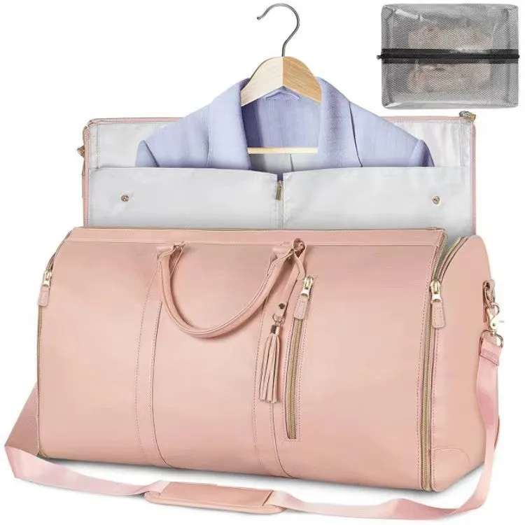 Large Capacity PU Leather Carry-On Bag