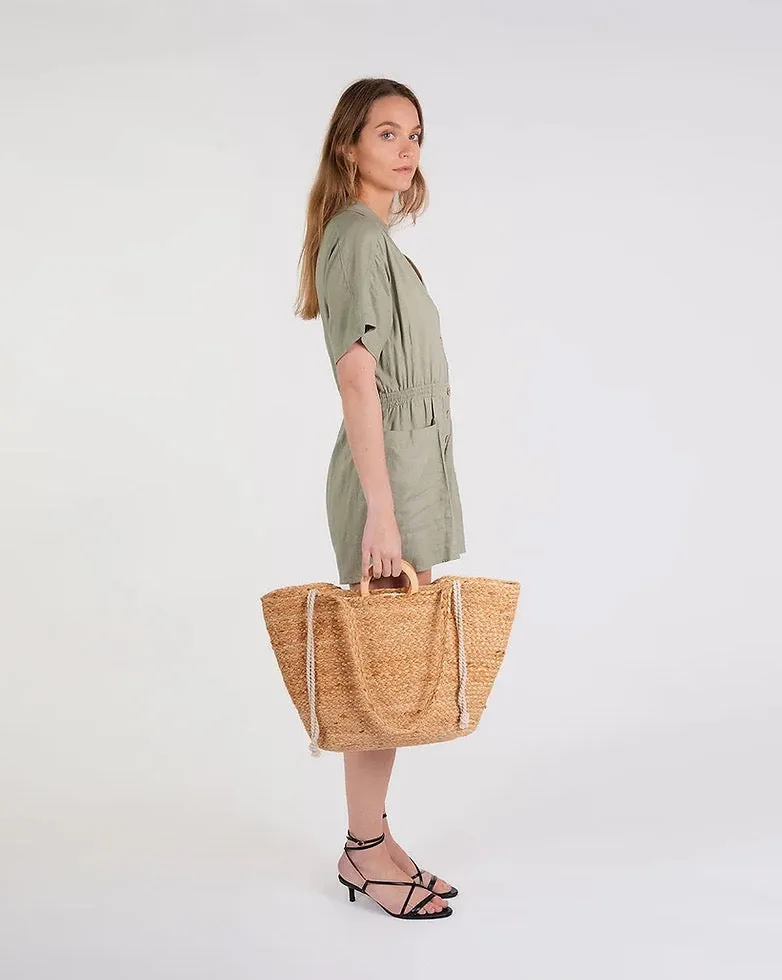 Large Jute Shopper Bag