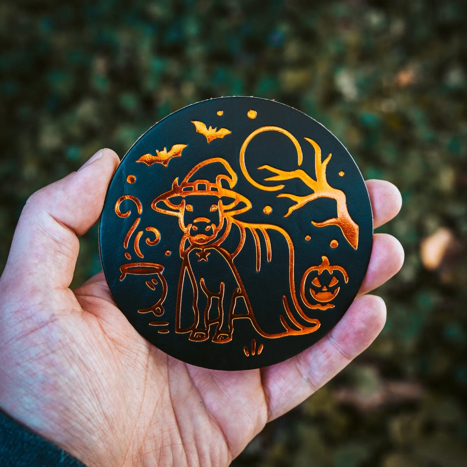 Leather Coasters 4 Pack - Halloween 2024