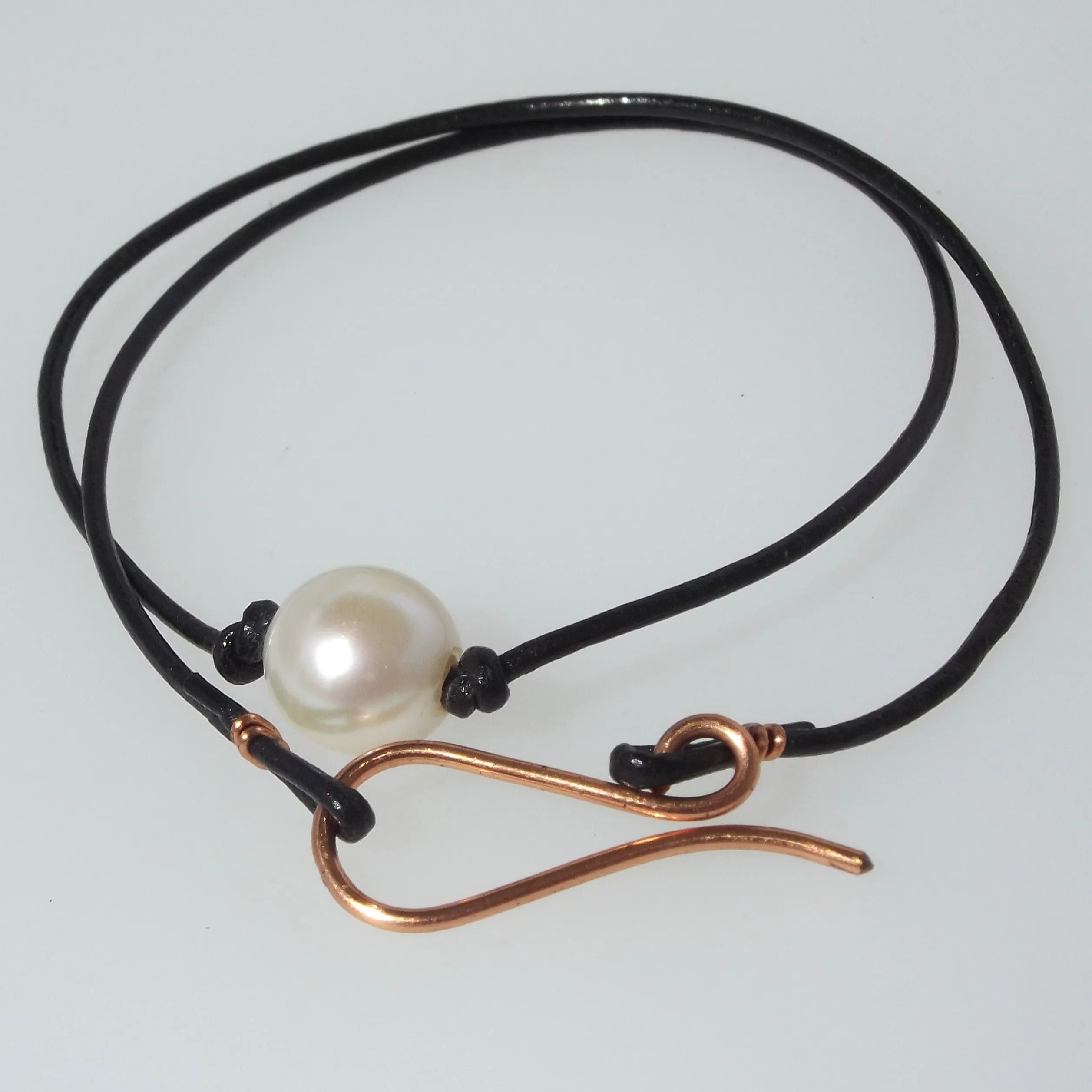 Leather n Gemstone Chokers / Wrap Bracelets