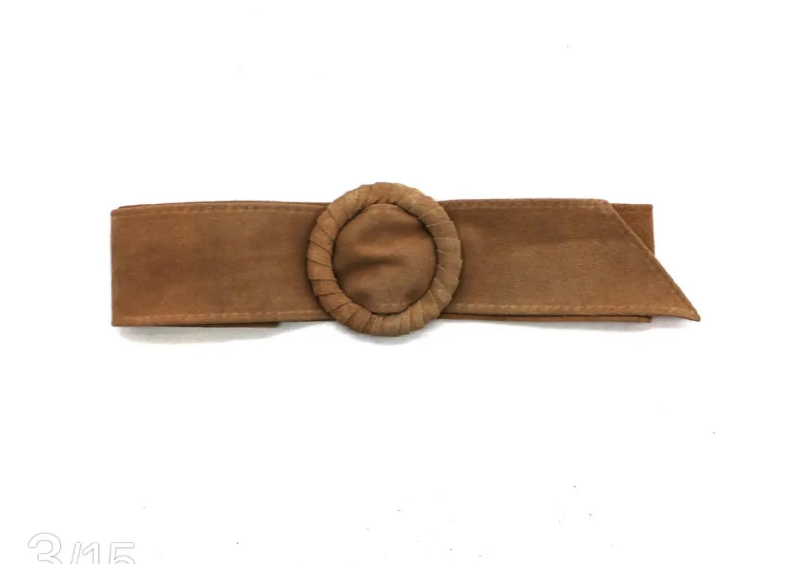 Leather Suede buckle belts