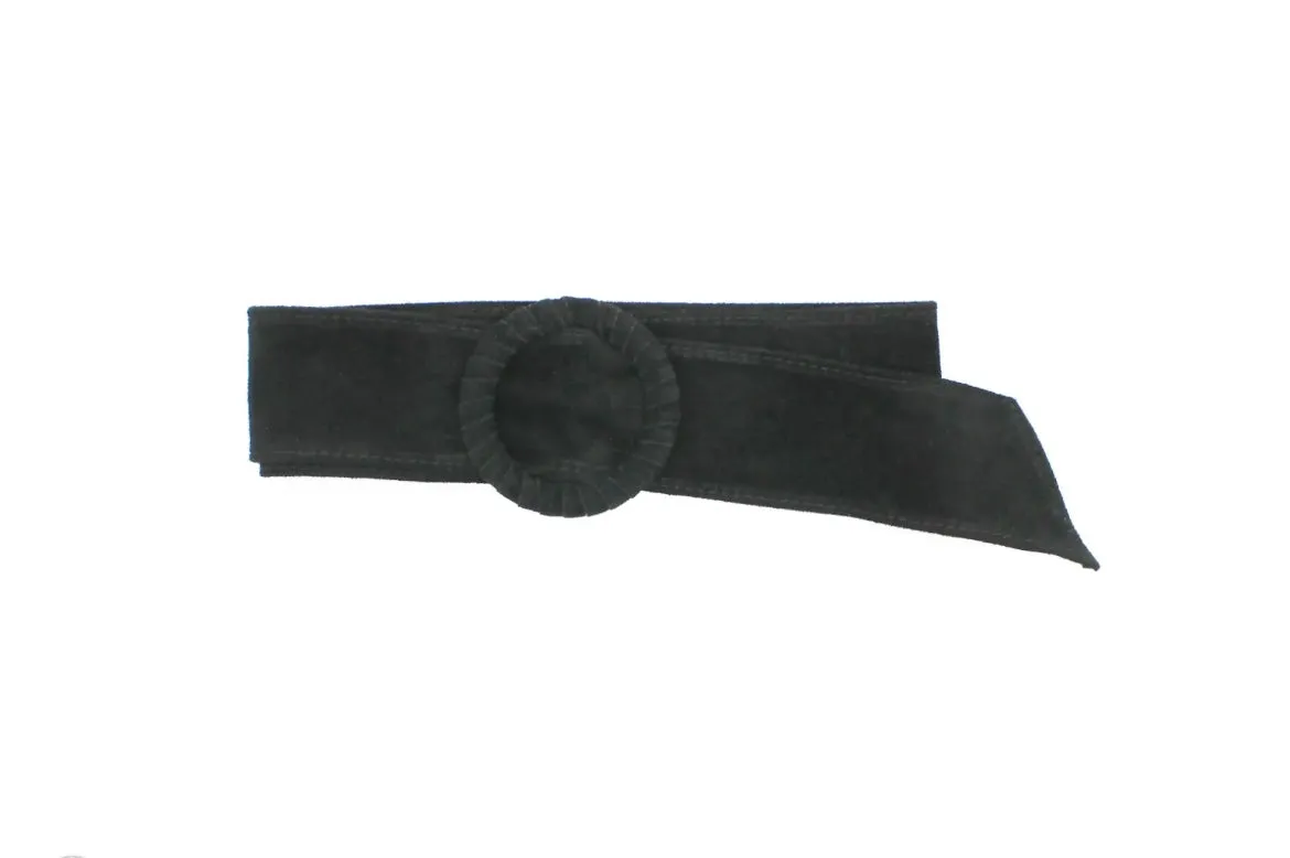 Leather Suede buckle belts