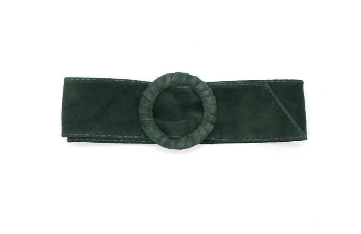 Leather Suede buckle belts