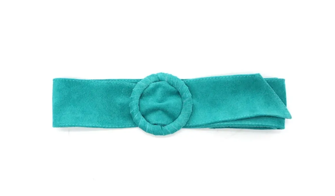 Leather Suede buckle belts