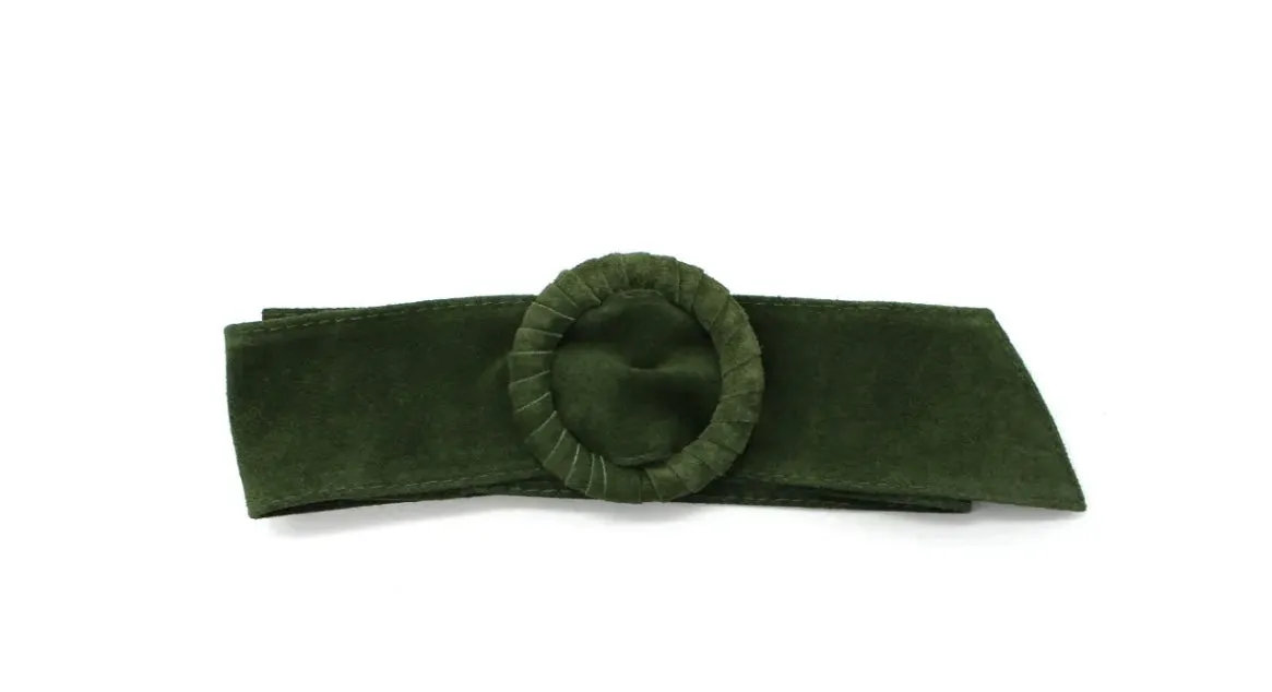 Leather Suede buckle belts