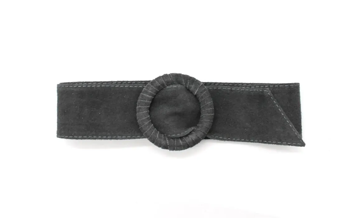Leather Suede buckle belts