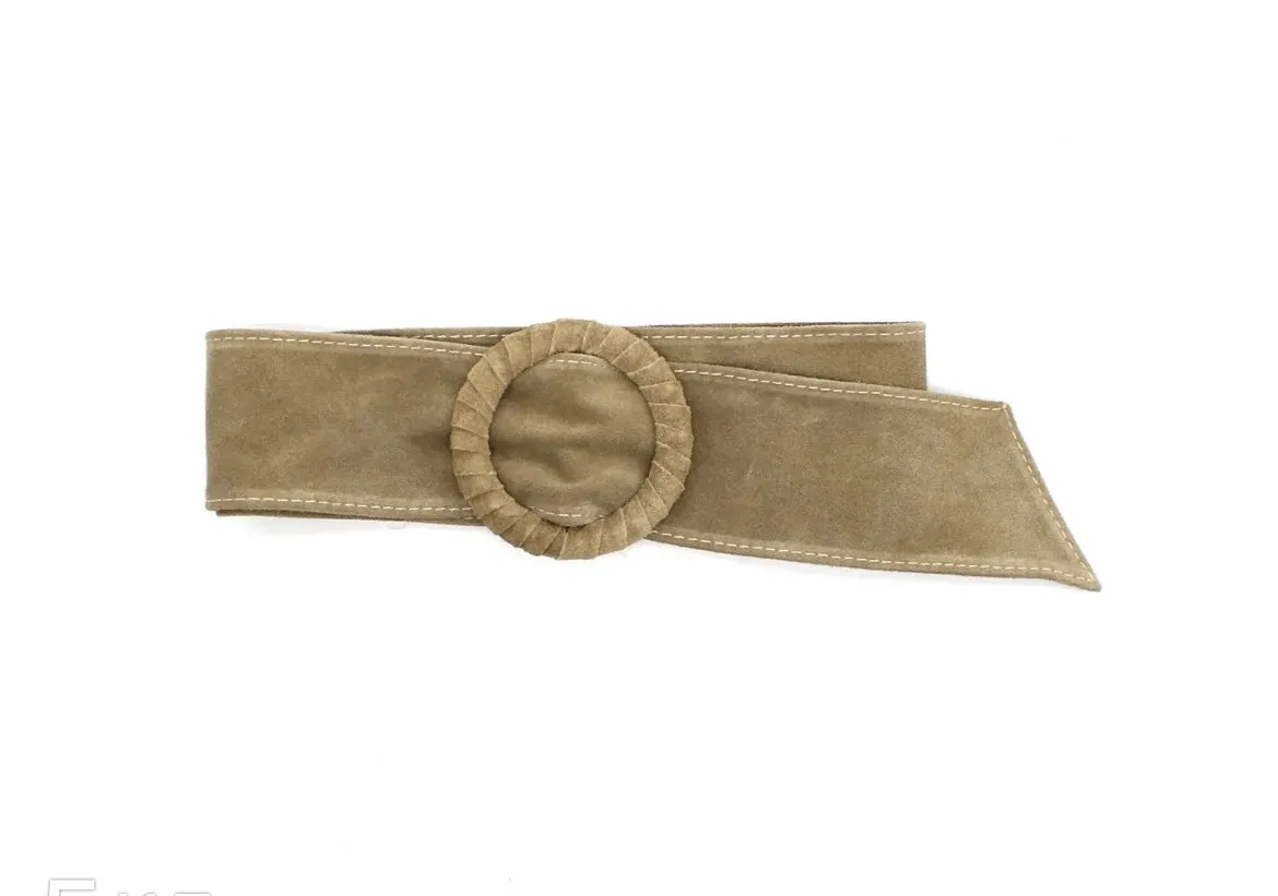 Leather Suede buckle belts