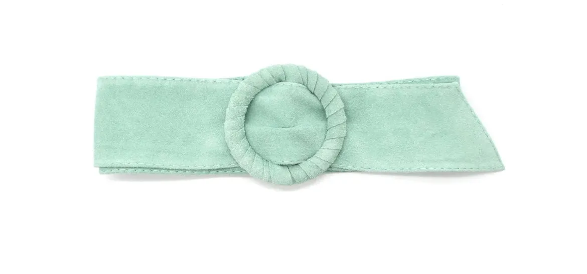 Leather Suede buckle belts