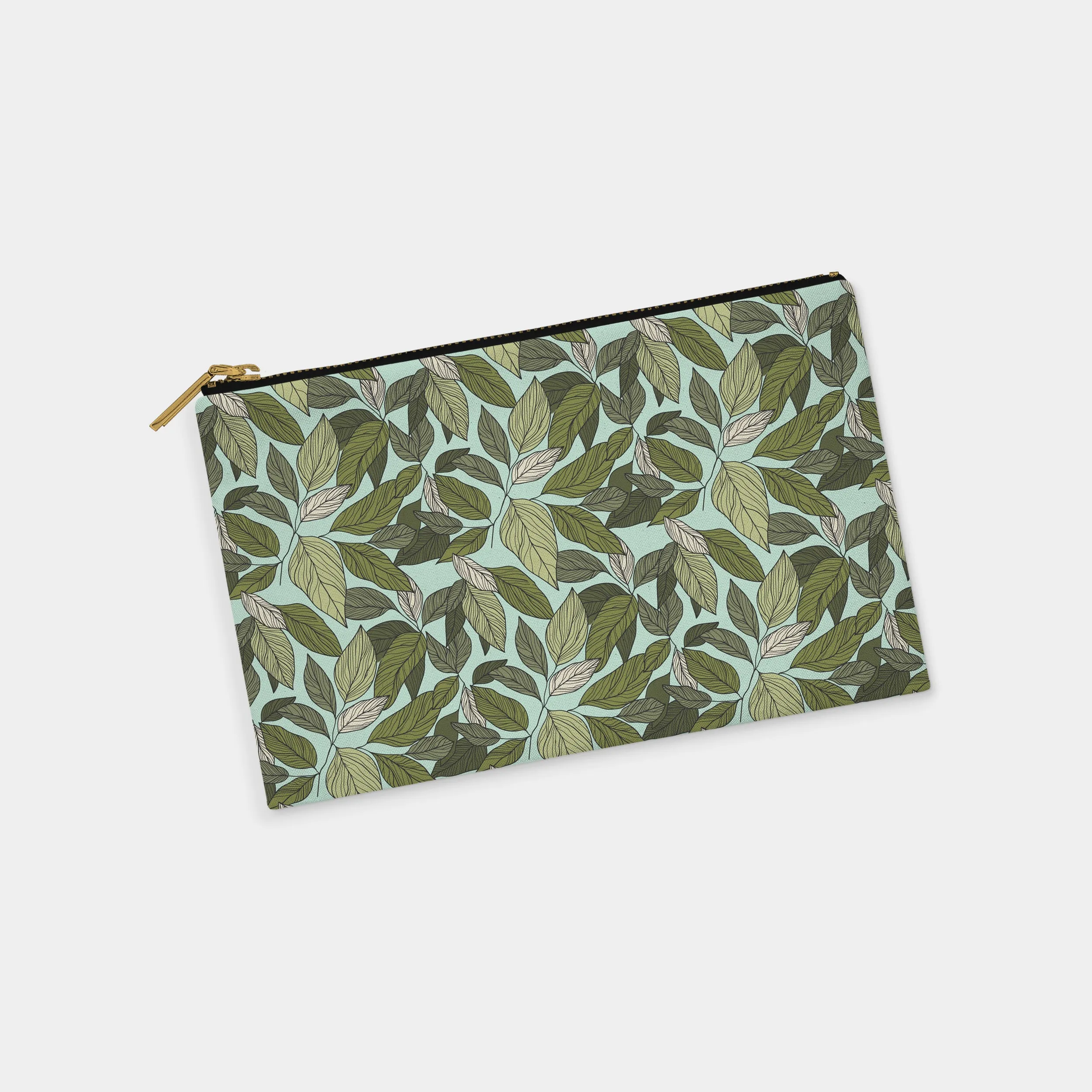 Leaves Personalized Zipper Pouch (on-mint)