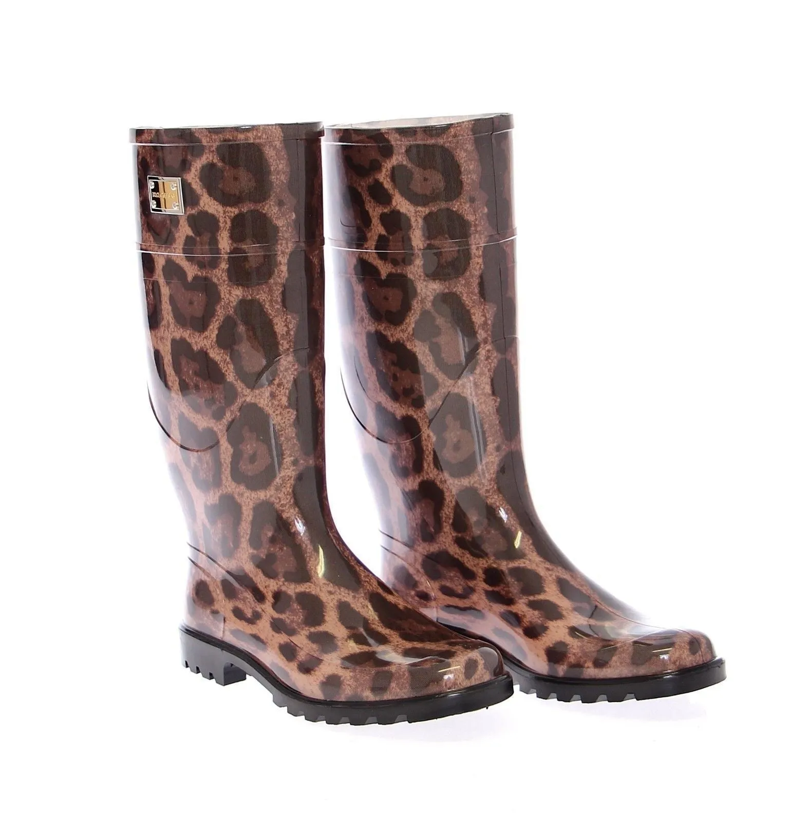 Leopard Rubber Rain Boots Shoes