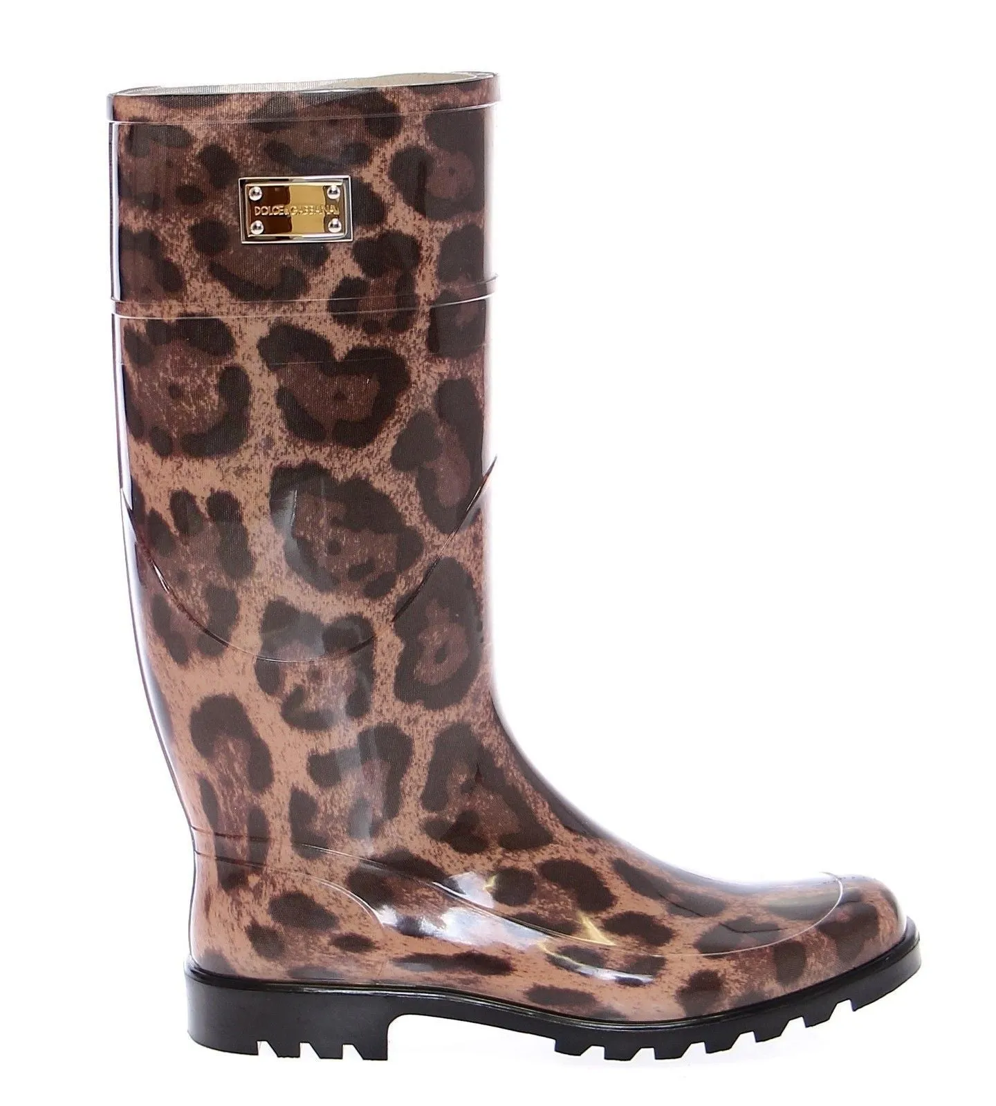 Leopard Rubber Rain Boots Shoes