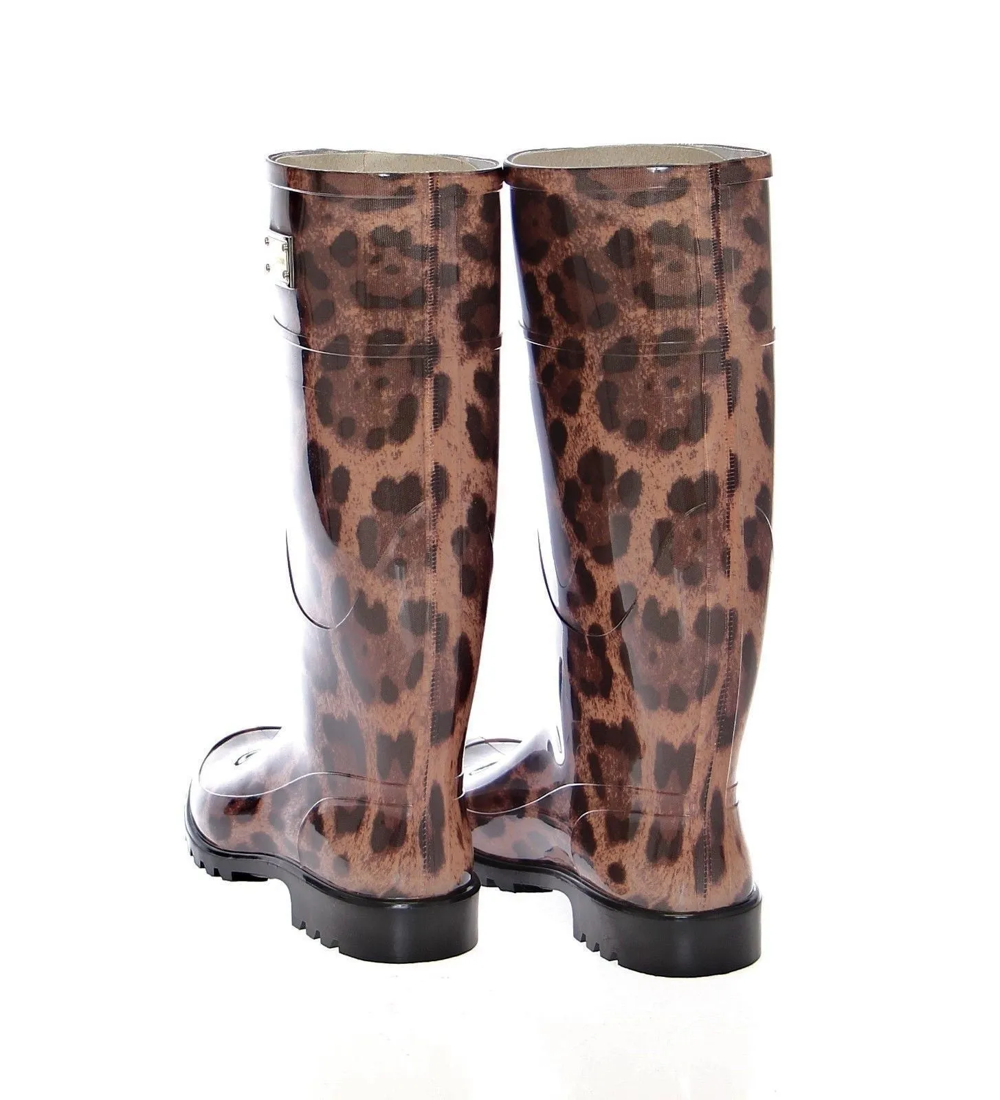 Leopard Rubber Rain Boots Shoes