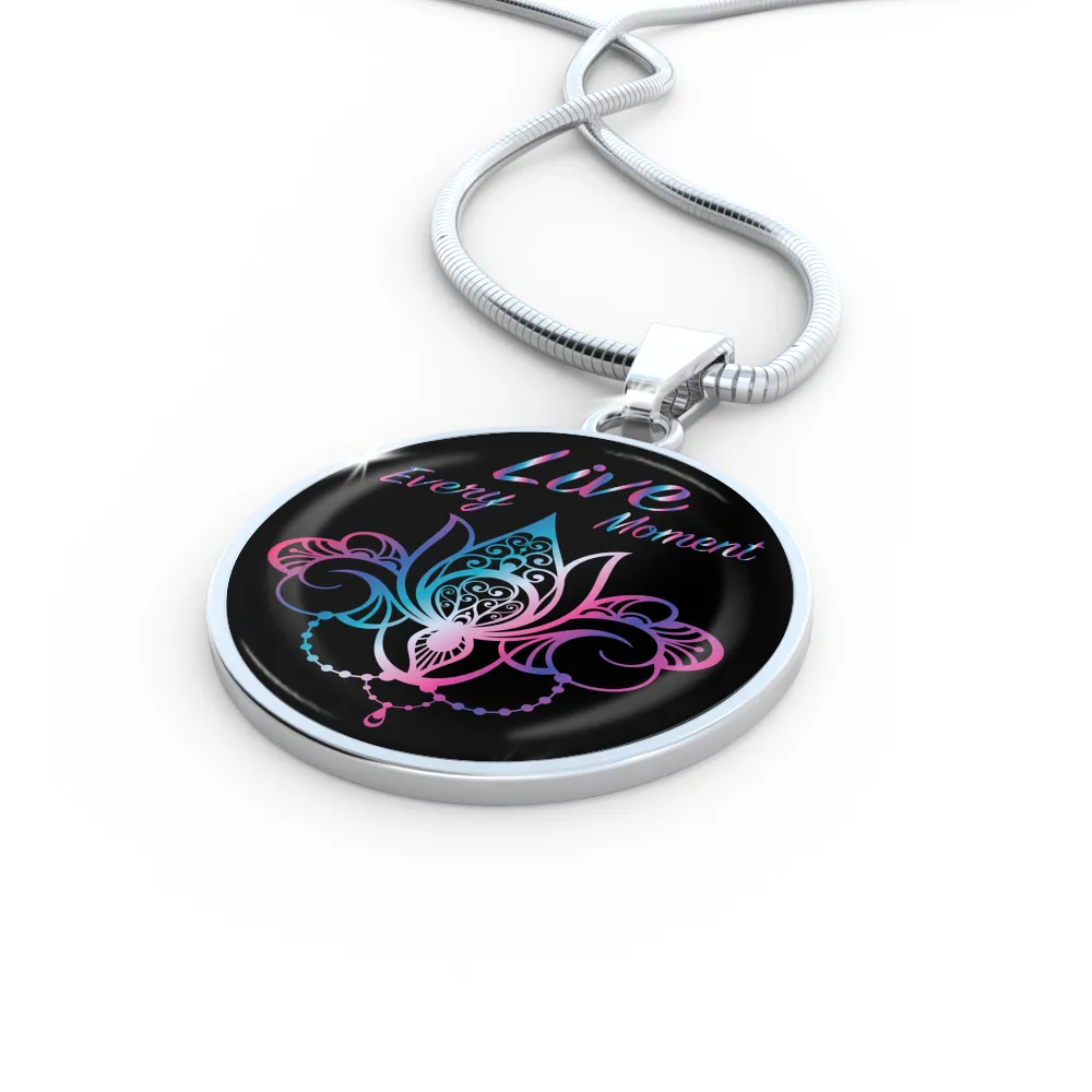 Live Every Moment Luxury Spirit Charm Necklace
