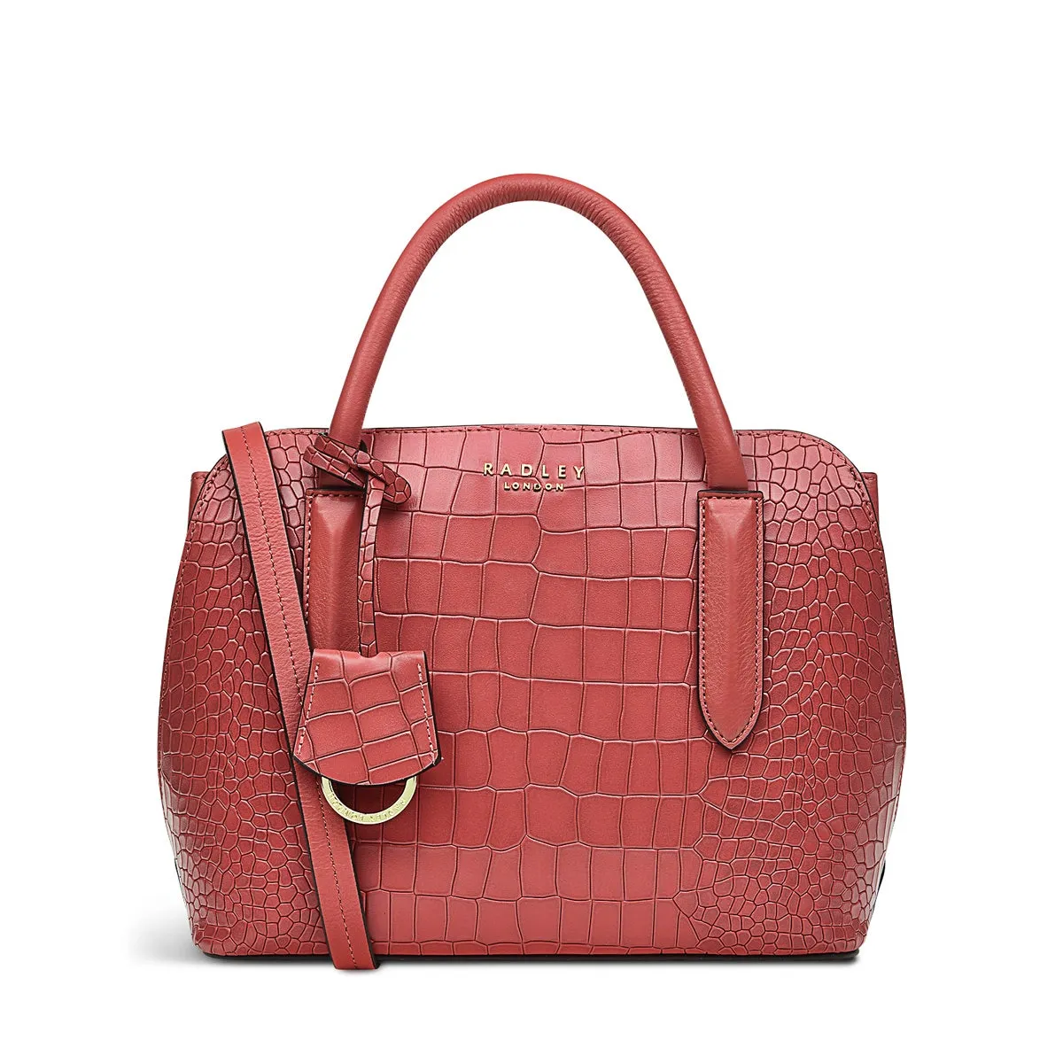 LIVERPOOL STREET 2.0 - FAUX CROC Small Zip-Top Satchel