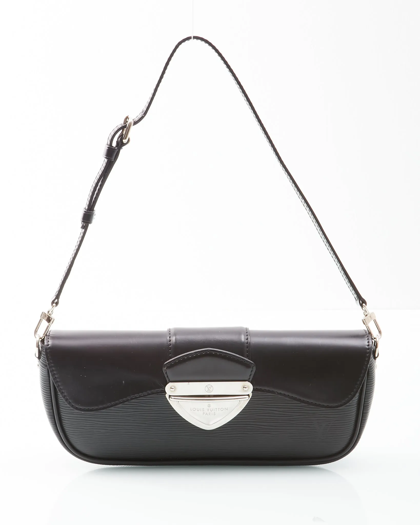 Louis Vuitton Black Epi Leather Pochette Montaigne Shoulder Bag