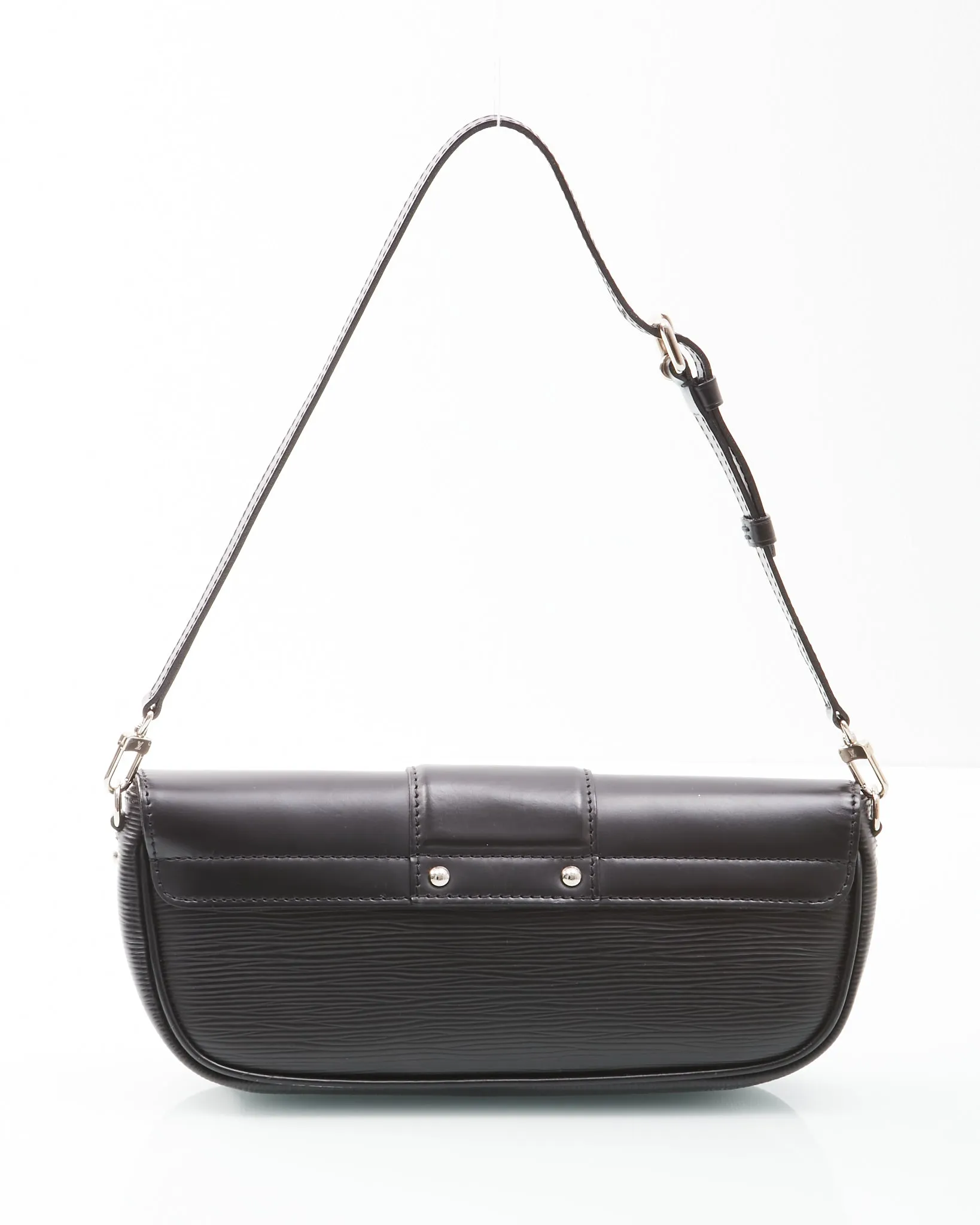 Louis Vuitton Black Epi Leather Pochette Montaigne Shoulder Bag