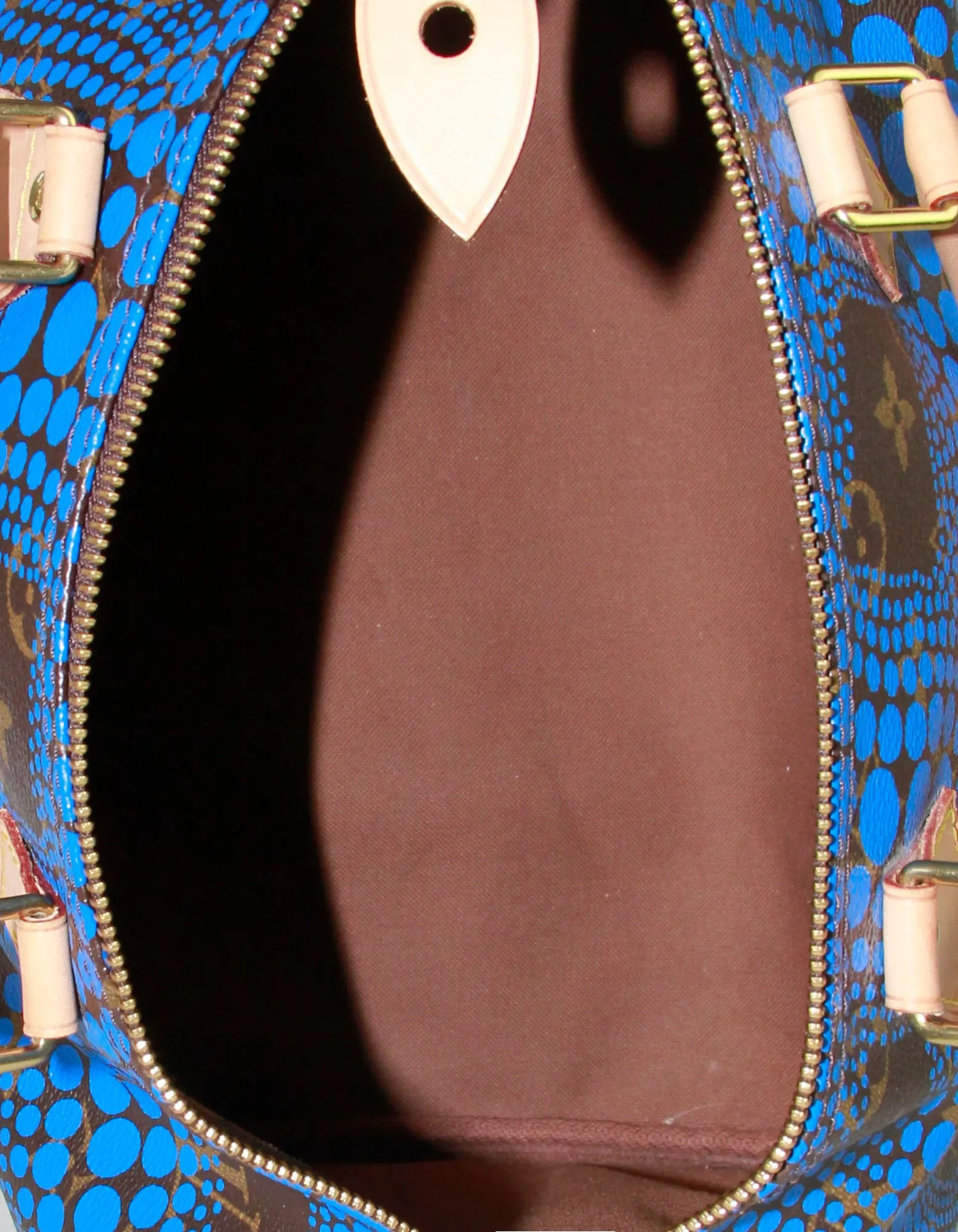 Louis Vuitton Blue Monogram Dots Yayoi Kusama Town Speedy 30