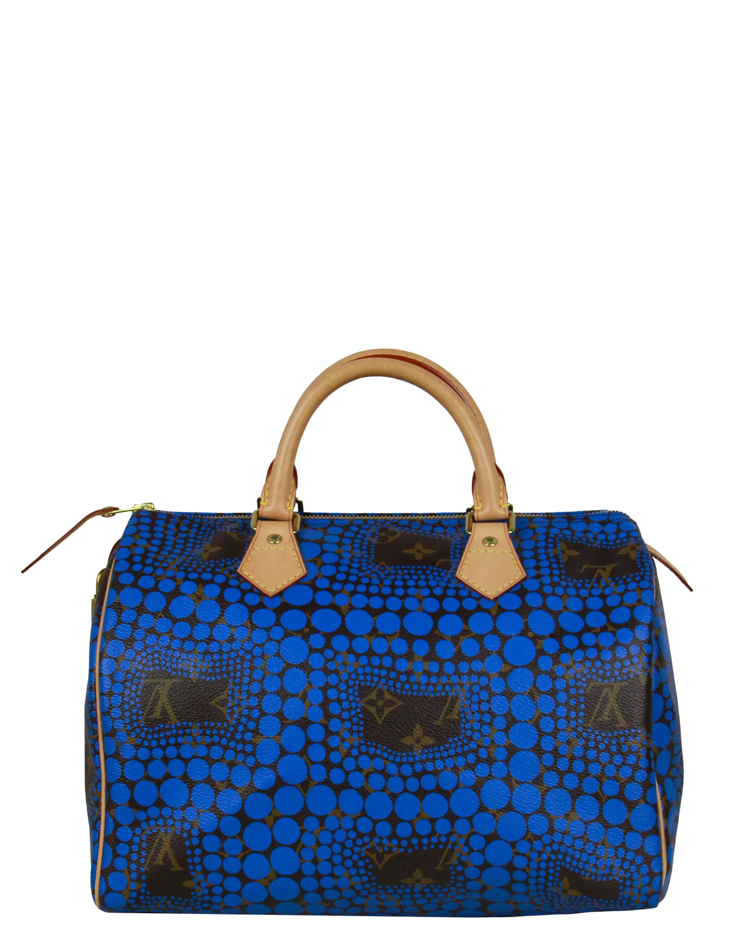 Louis Vuitton Blue Monogram Dots Yayoi Kusama Town Speedy 30