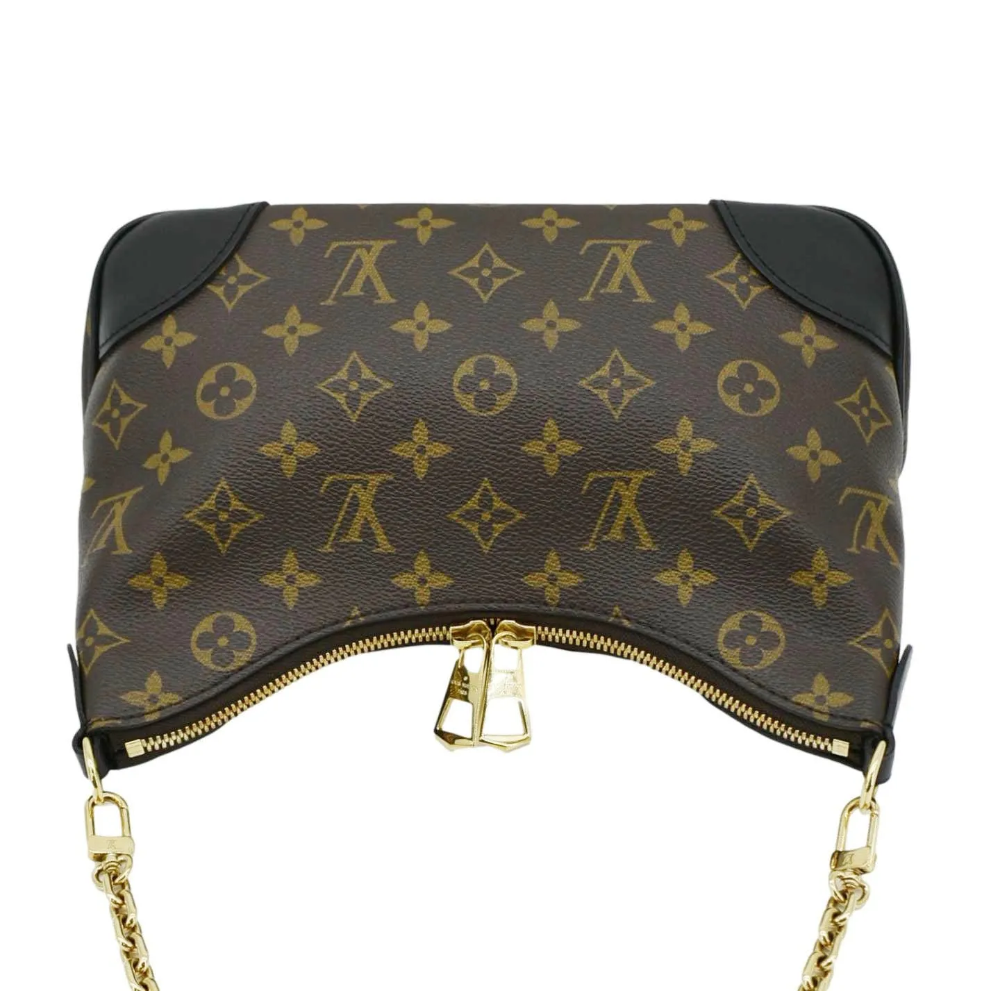 LOUIS VUITTON Boulogne Monogram Canvas Shoulder Bag Black