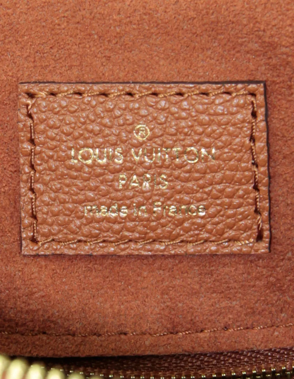 Louis Vuitton Cognac Empreinte Monogram Giant Speedy Bandouliere 25 Bag