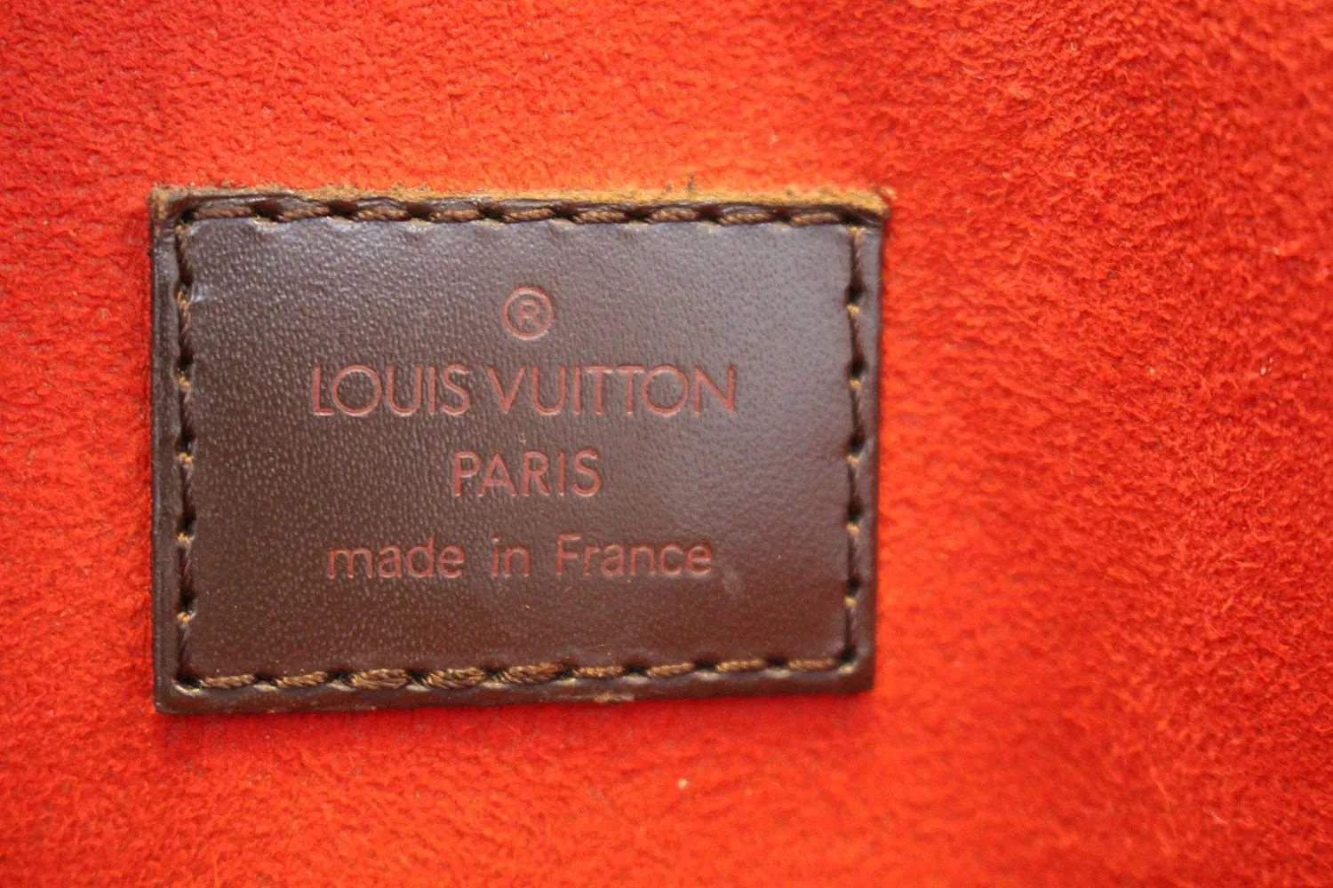 LOUIS VUITTON Damier Ebene Sac Plat Satchel Handbag