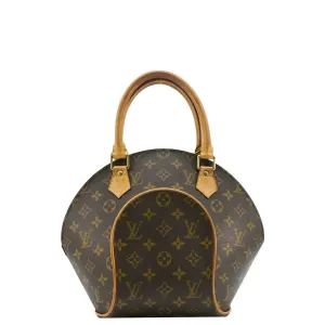 LOUIS VUITTON Ellipse PM Monogram Canvas Satchel Bag Brown
