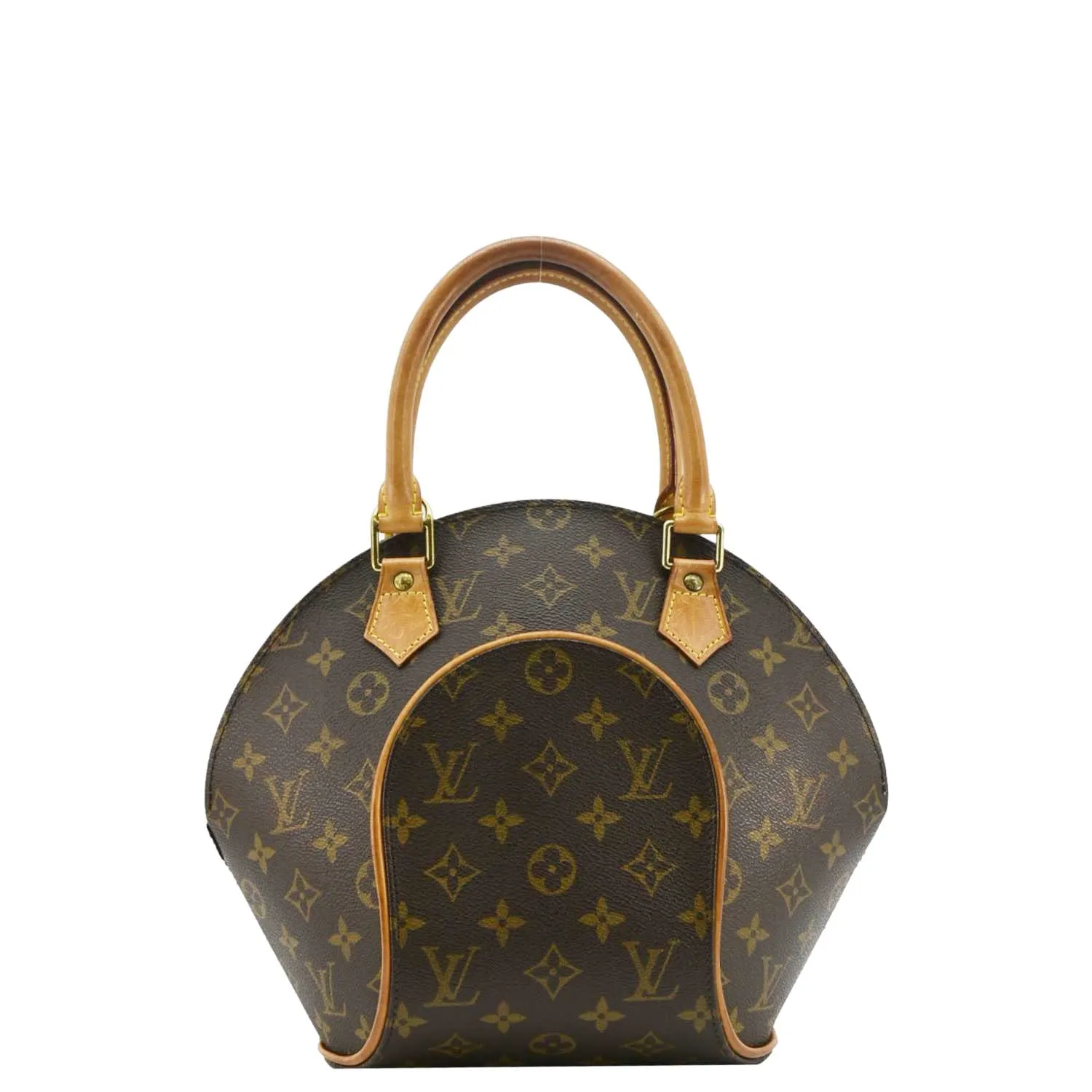 LOUIS VUITTON Ellipse PM Monogram Canvas Satchel Bag Brown