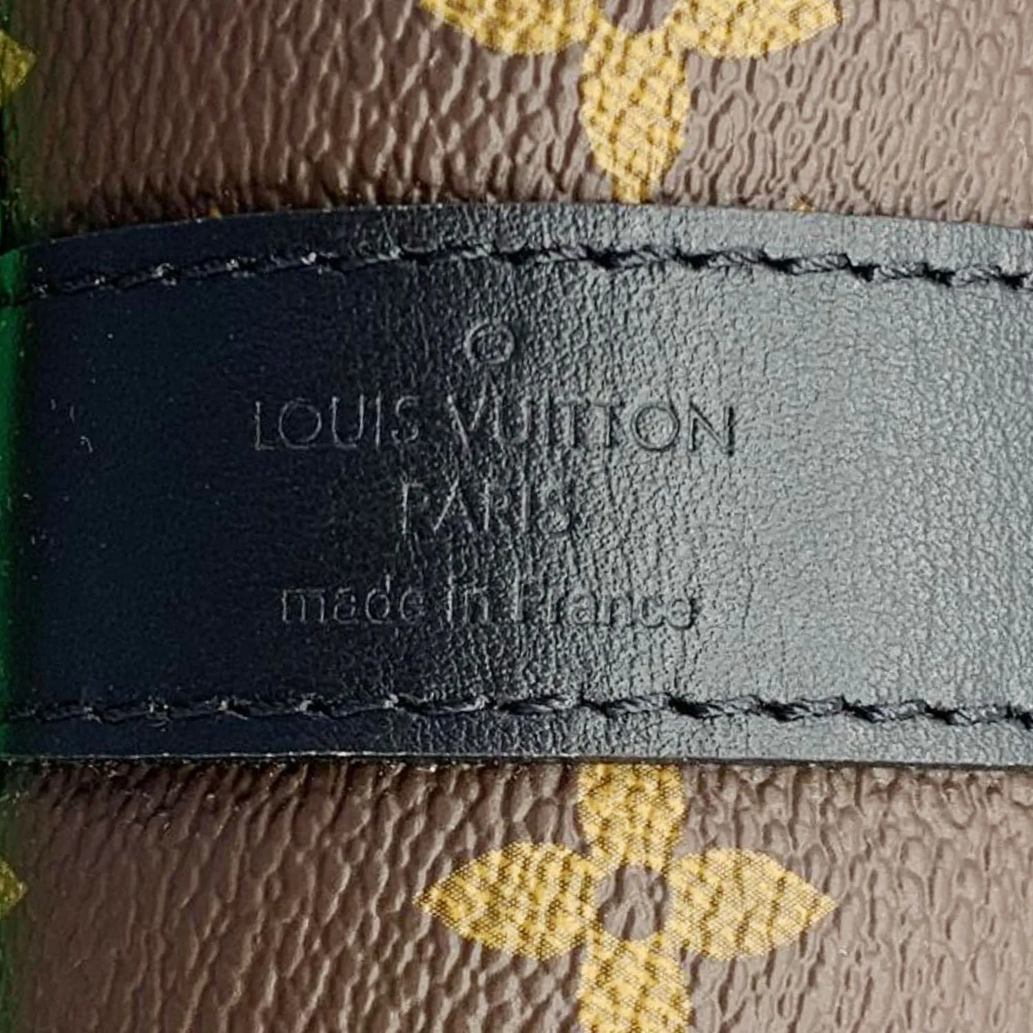 LOUIS VUITTON Keepall 50 Bandouliere Monogram Macassar Travel Bag Green