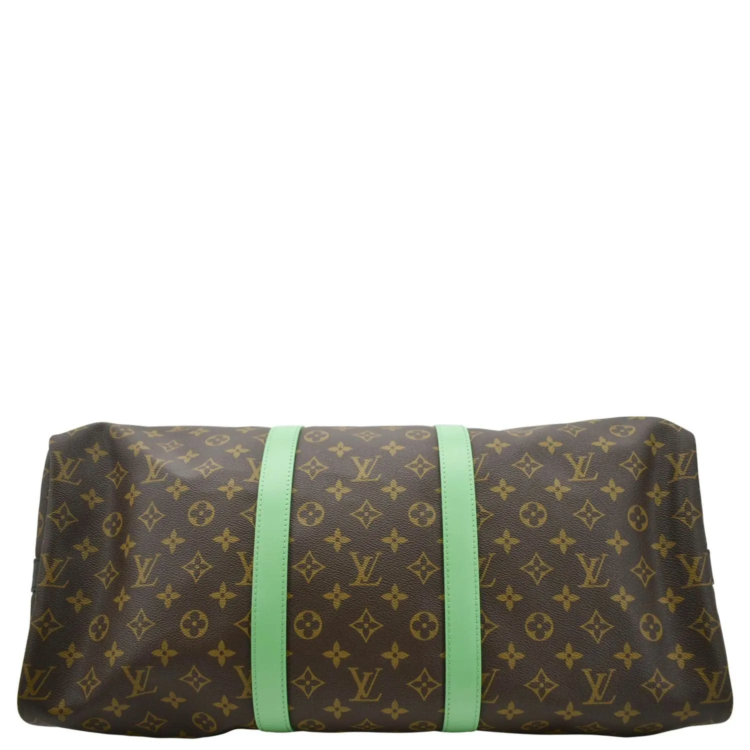 LOUIS VUITTON Keepall 50 Bandouliere Monogram Macassar Travel Bag Green
